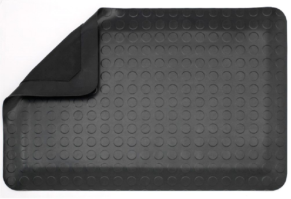 Arbetsplatsmatta Rondo 100 cm svart